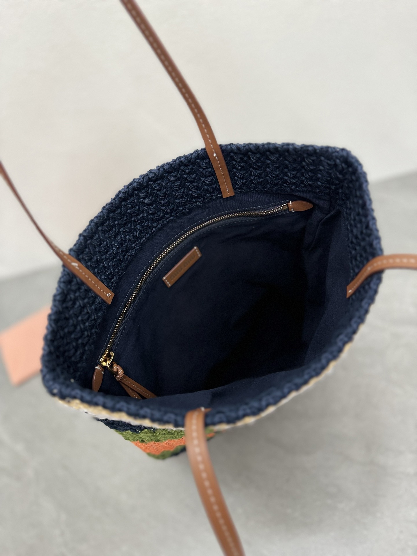 [TOP] Miu Miu Woven Tote Bag  40*34*16cm/30*38cm - Two Styles