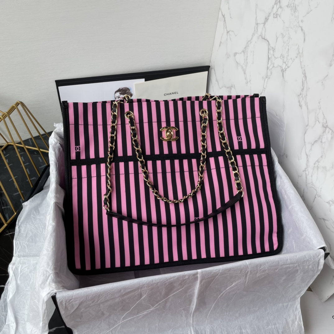 [TOP] CHANEL Cocobeach Shopping Bag 36x29x18cm - 2 Color