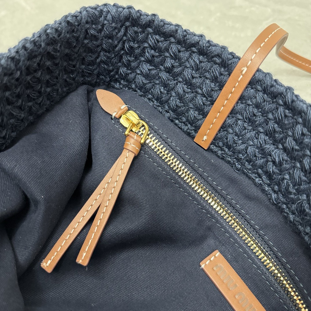 [TOP] Miu Miu Woven Tote Bag  40*34*16cm/30*38cm - Two Styles