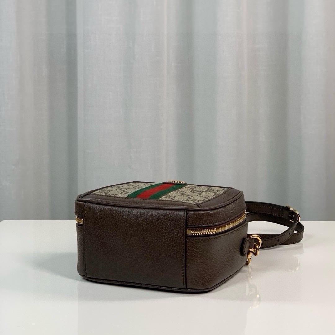[TOP] GUCCI Ophidia Square Bag 17X16.5X9.5cm