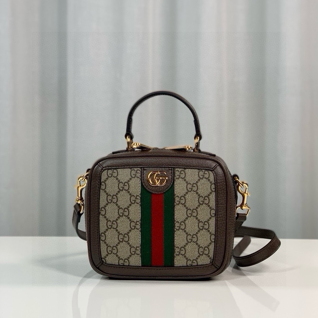 [TOP] GUCCI Ophidia Square Bag 17X16.5X9.5cm