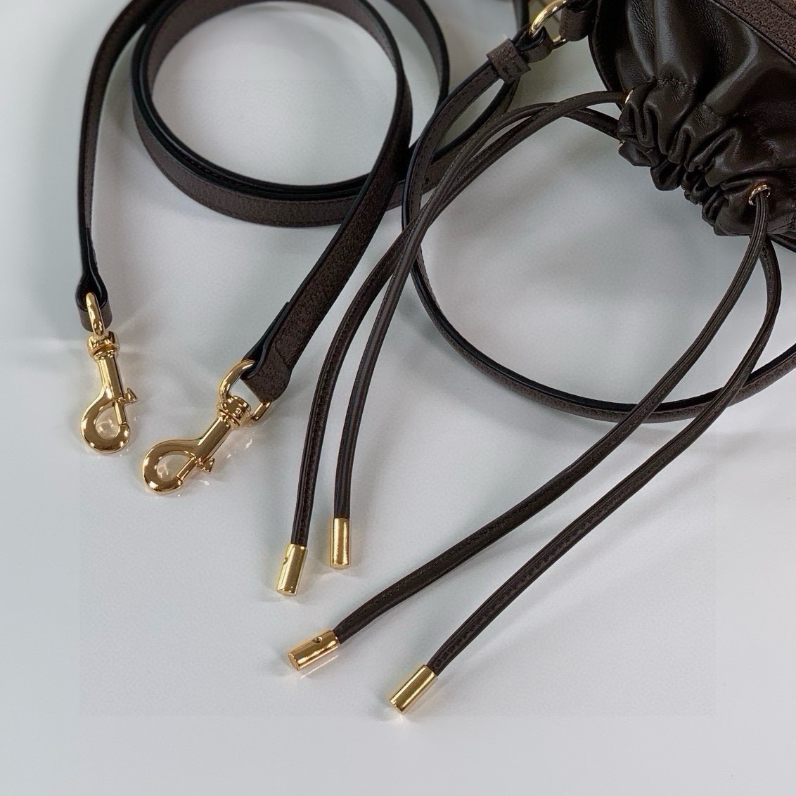 [TOP] GUCCI Ophidia Bucket Bag 11.5X20X8cm