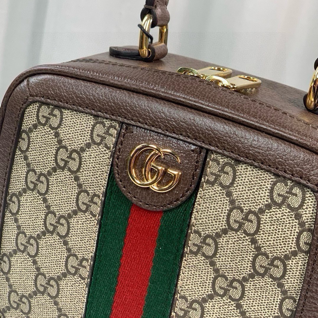 [TOP] GUCCI Ophidia Square Bag 17X16.5X9.5cm