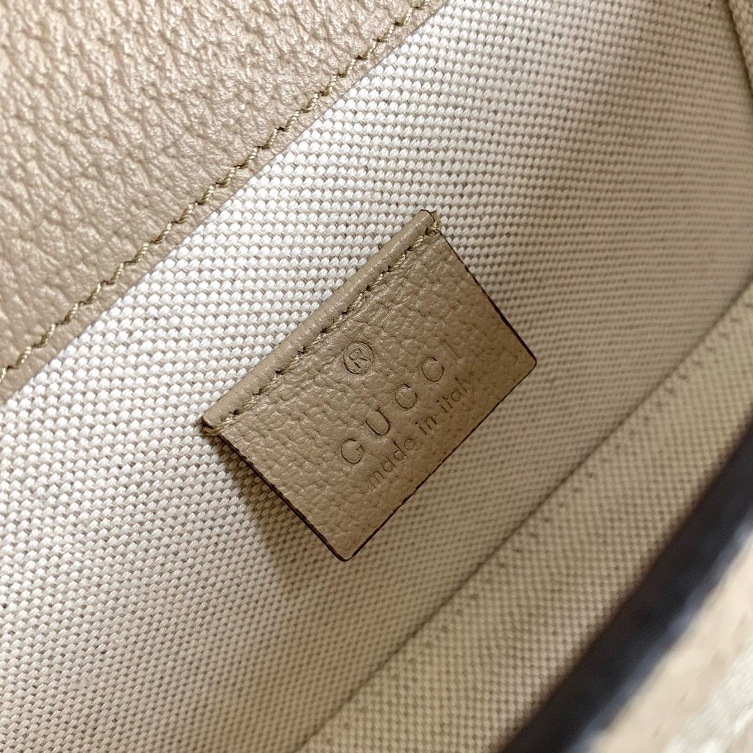 [TOP] GUCCI Horsebit 1955 Bag 18x12x5cm - Beige