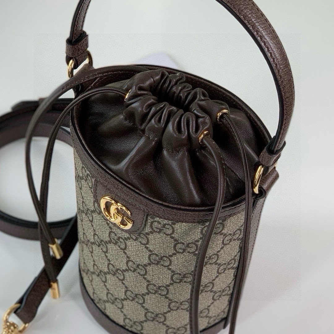 [TOP] GUCCI Ophidia Bucket Bag 11.5X20X8cm