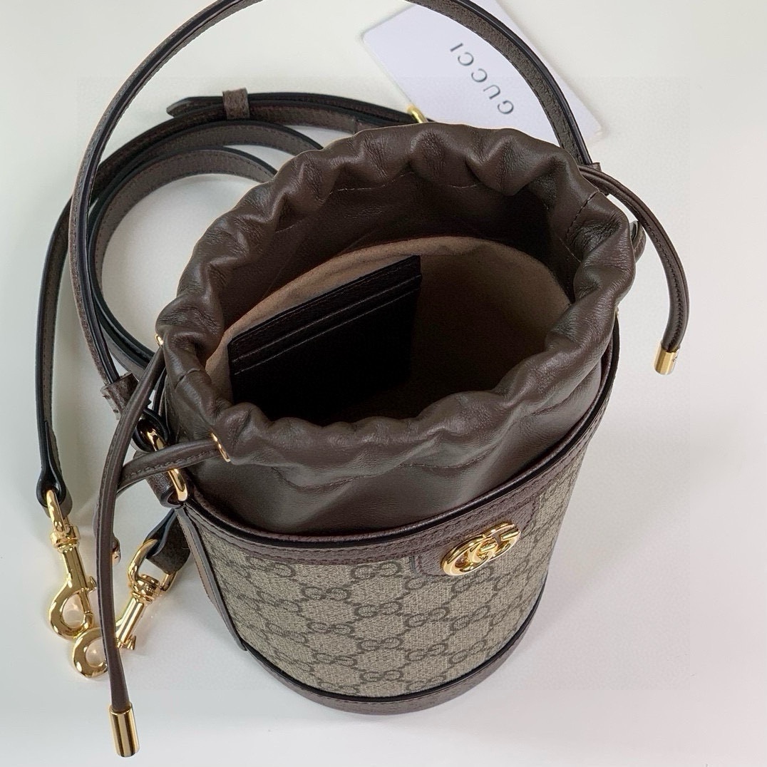 [TOP] GUCCI Ophidia Bucket Bag 11.5X20X8cm