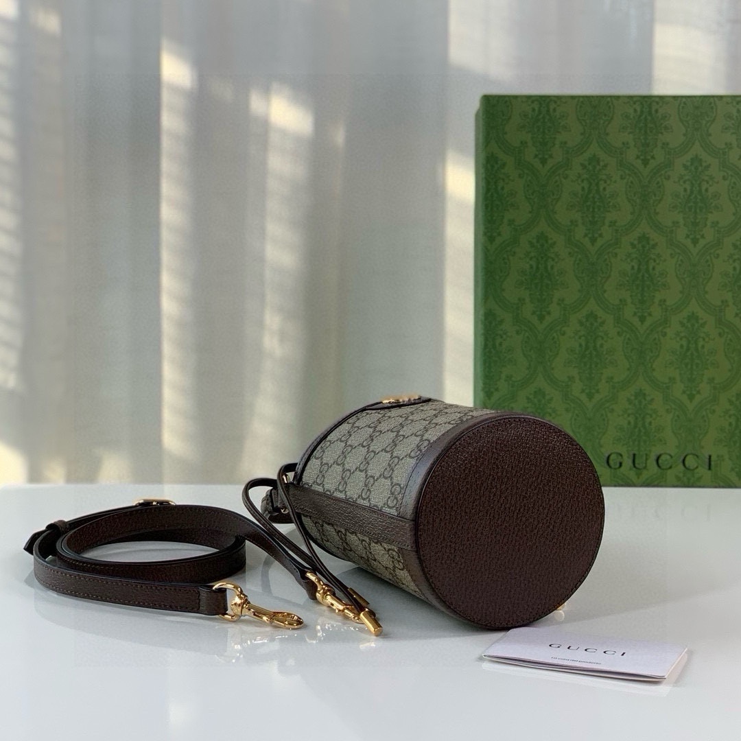 [TOP] GUCCI Ophidia Bucket Bag 11.5X20X8cm