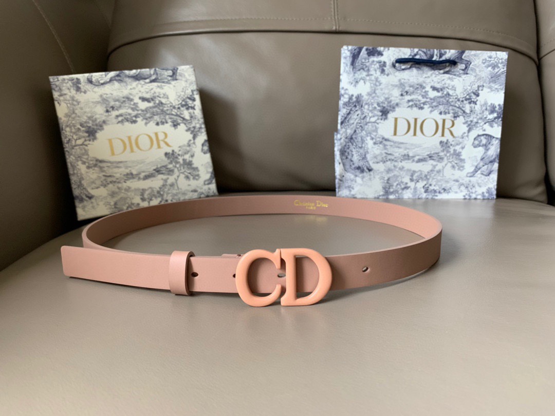 [TOP] Christian Dior Double Sided Cowhide Belt - 2 Colour