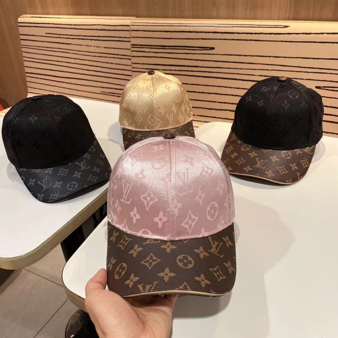 [TOP] Louis Vuitton LV Baseball Hat Canvas - 4 Colors