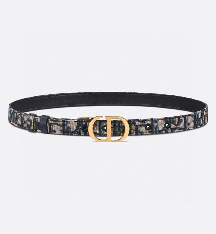 [TOP] Christian Dior Belt 2CM - Blue