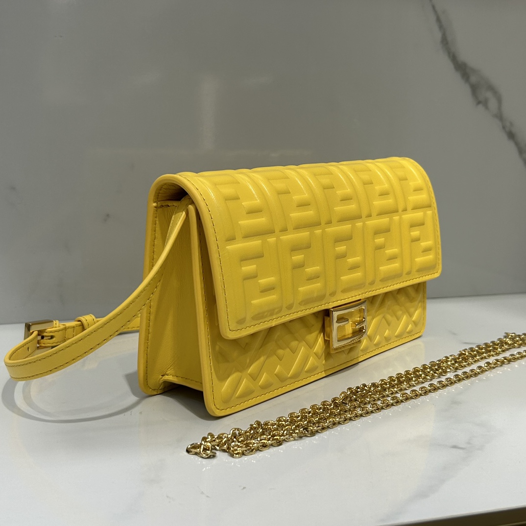 [TOP] FENDI Baguette FF Bag 21x11.5x5cm - 4 Color