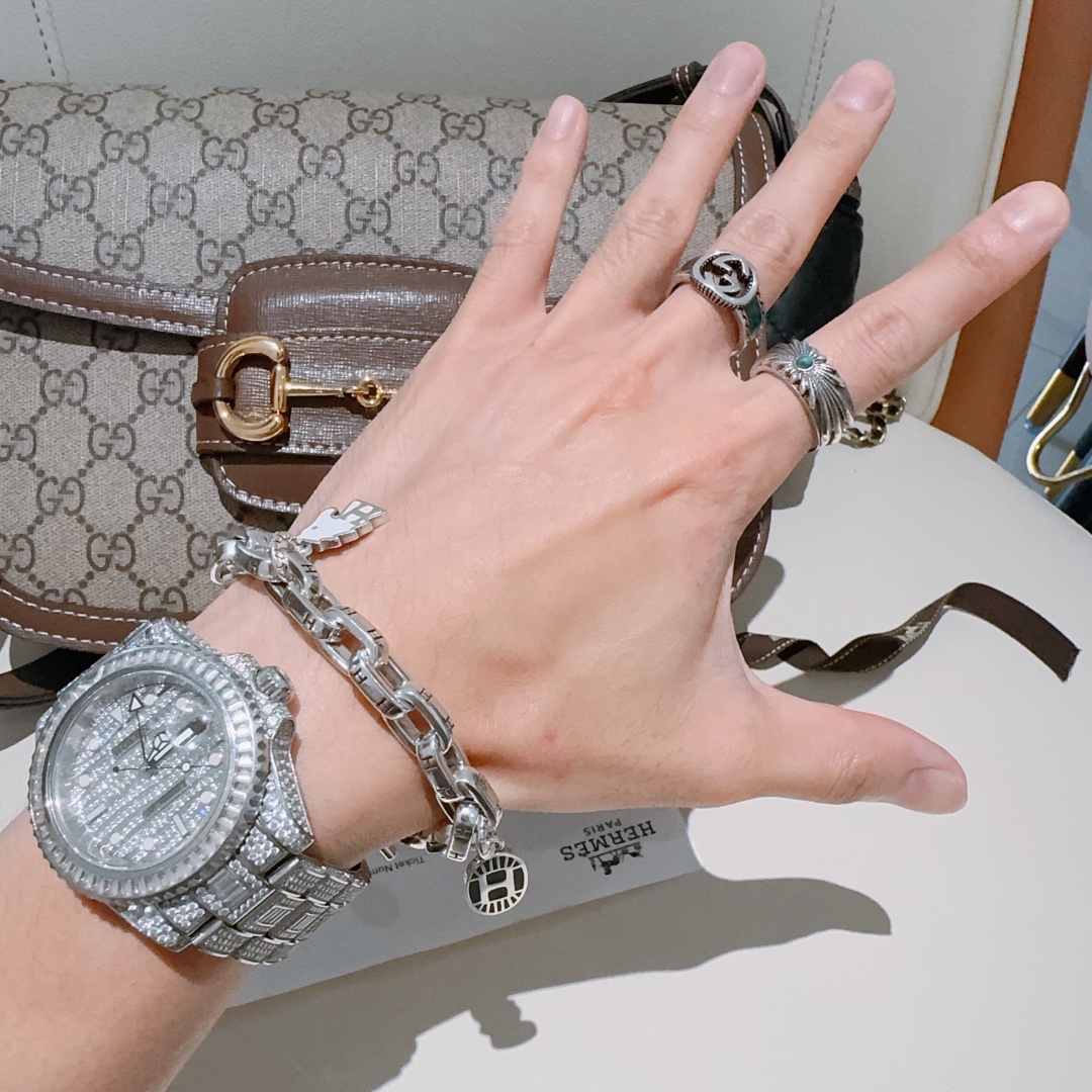 [TOP] HERMES Bracelet-Sliver