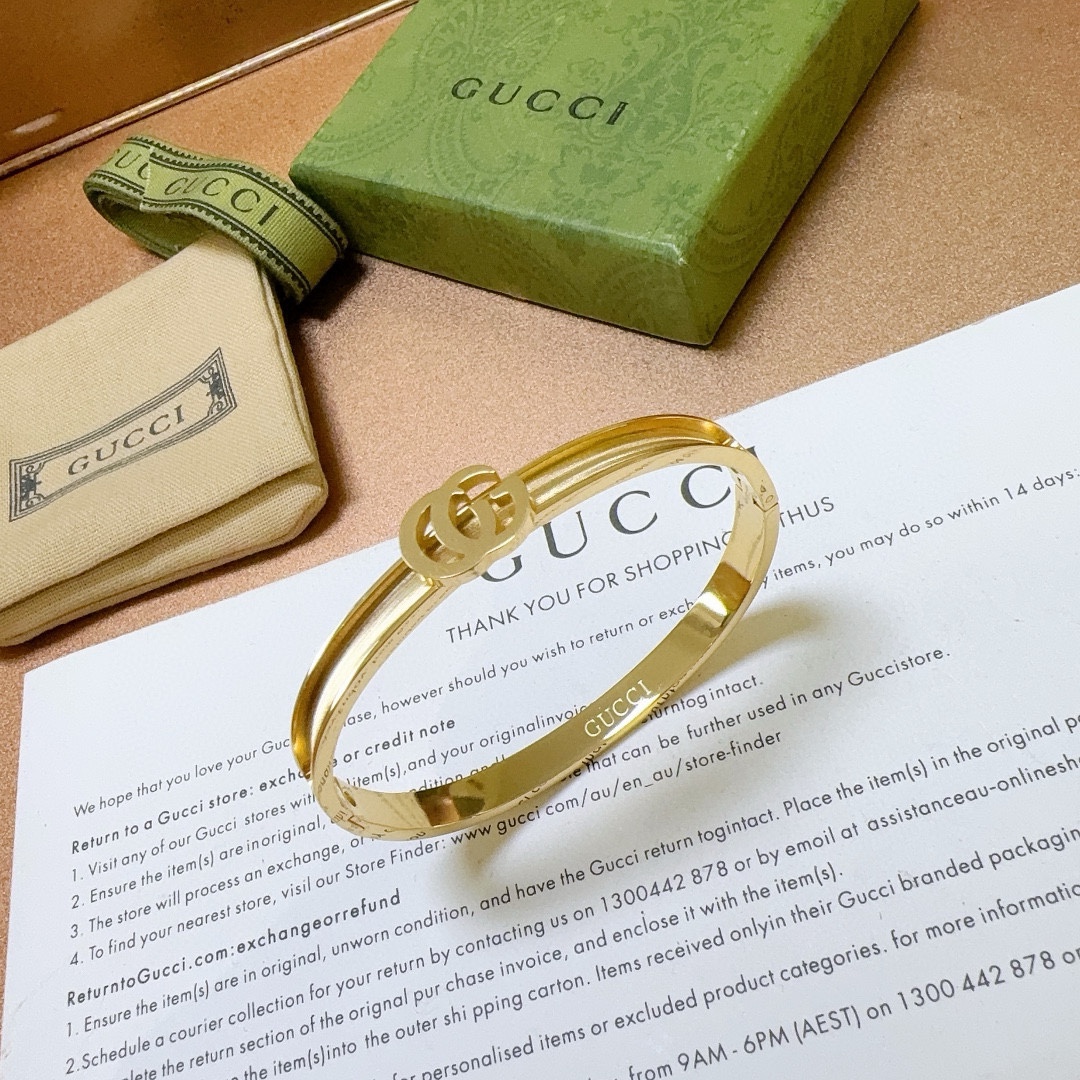 [TOP] GUCCI Bamboo Bracelet - Gold