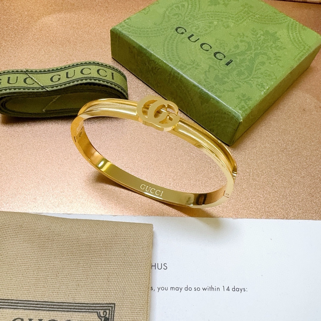 [TOP] GUCCI Bamboo Bracelet - Gold