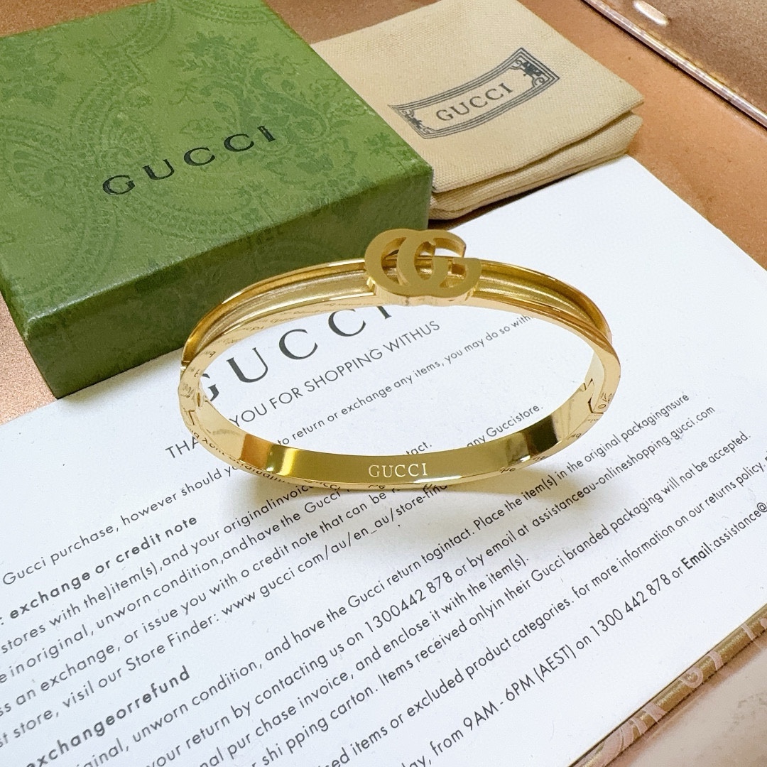 [TOP] GUCCI Bamboo Bracelet - Gold