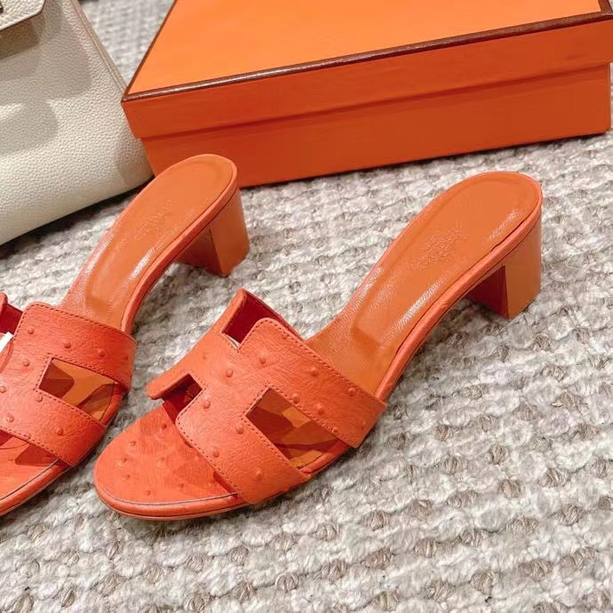 [TOP] HERMES Oasis Series Mid Heel Sandals - 2 Colors