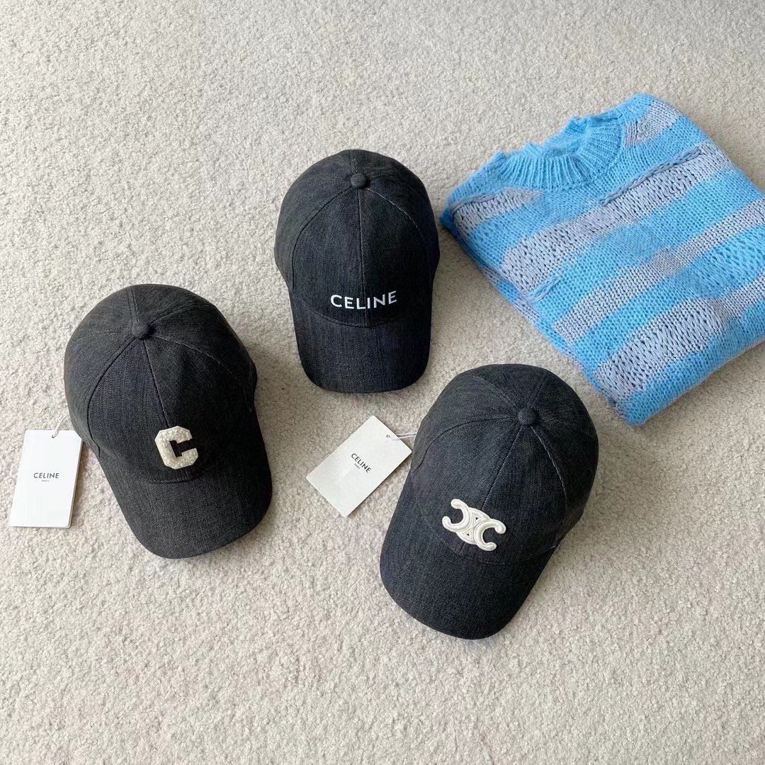 [TOP] CELINE Alphabet Baseball Cap - Three styles