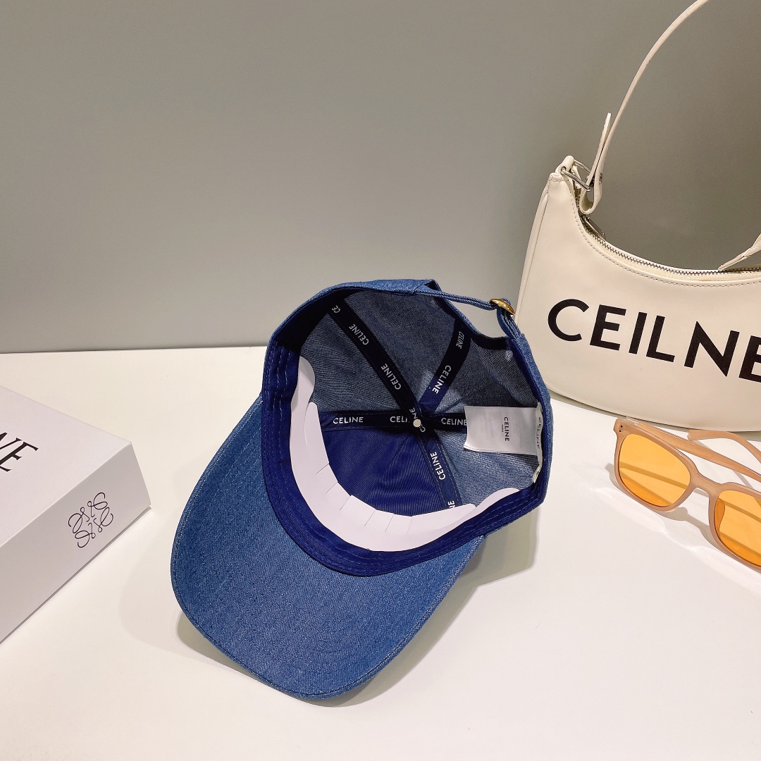 [TOP] CELINE Embroidery Baseball Cap - 8 Colour