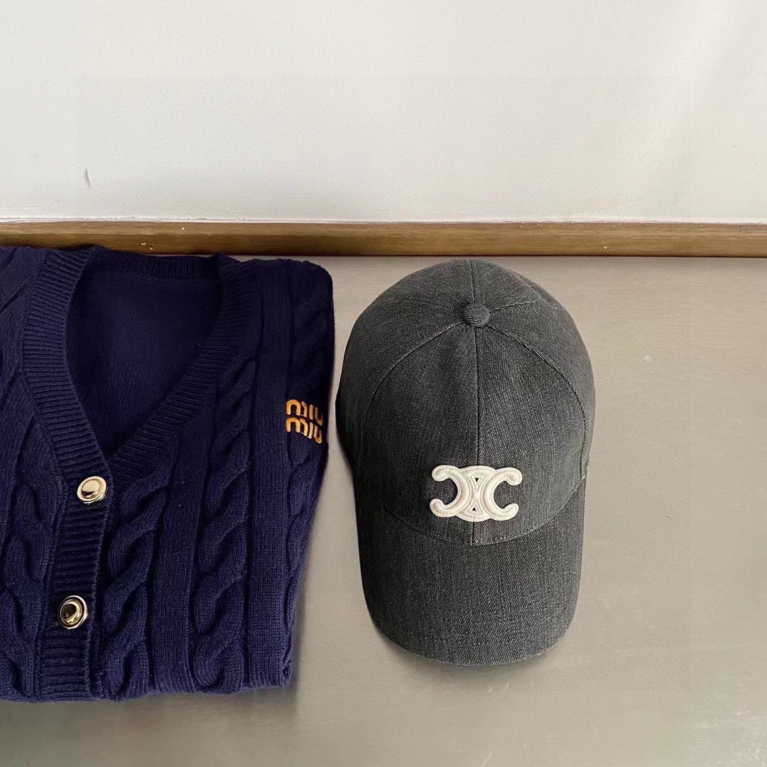 [TOP] CELINE Alphabet Baseball Cap - Three styles