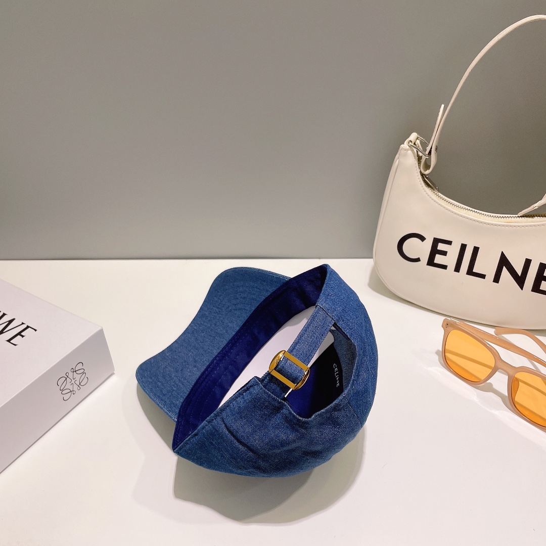 [TOP] CELINE Embroidery Baseball Cap - 8 Colour
