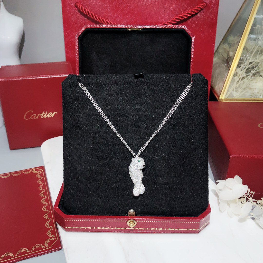 [TOP] Cartier PANTHÈRE DE CARTIER Necklace - Sliver