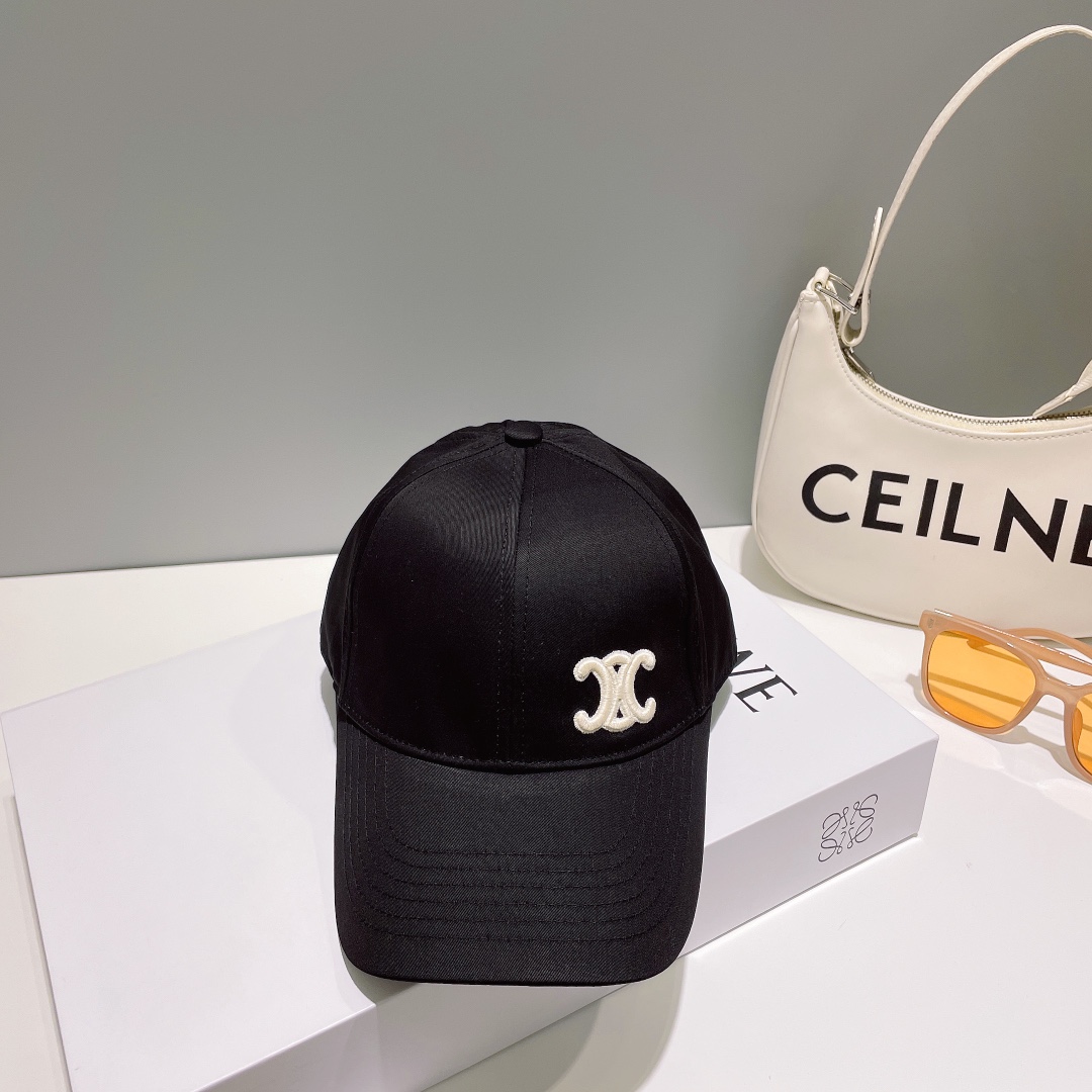 [TOP] CELINE Embroidery Baseball Cap - 8 Colour