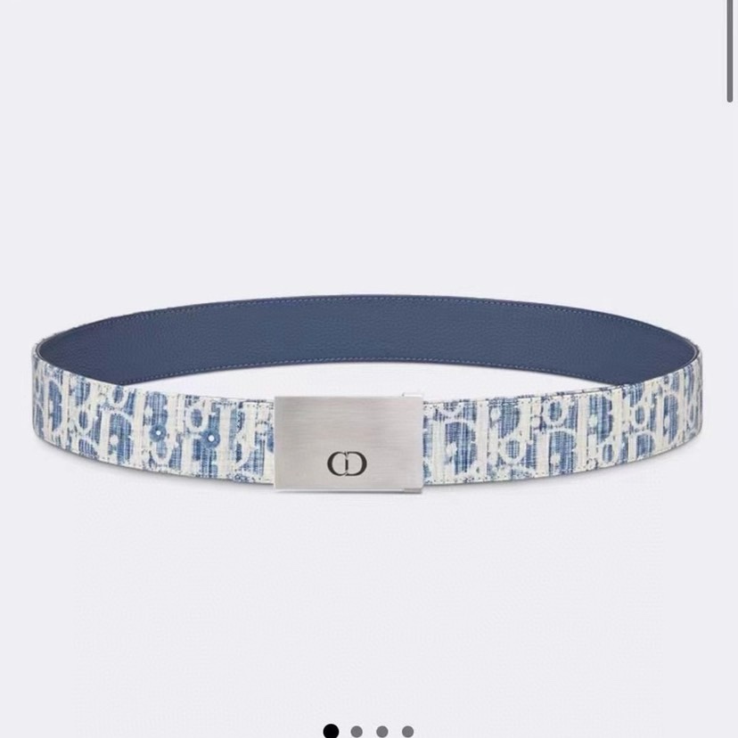 [TOP] Christian Dior Carving Flower Buckle Belt - 3.4cm