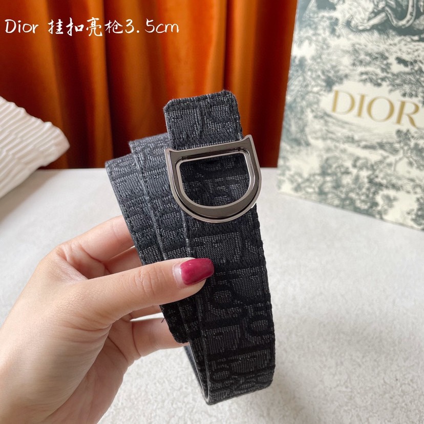 [TOP] Christian Dior Versatile Belt 3.5CM - 2 Colour