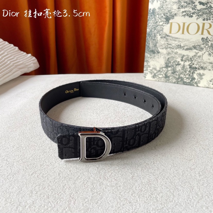 [TOP] Christian Dior Versatile Belt 3.5CM - 2 Colour