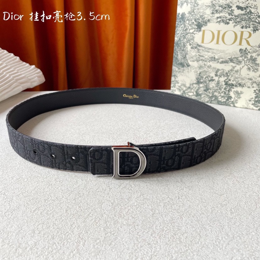 [TOP] Christian Dior Versatile Belt 3.5CM - 2 Colour