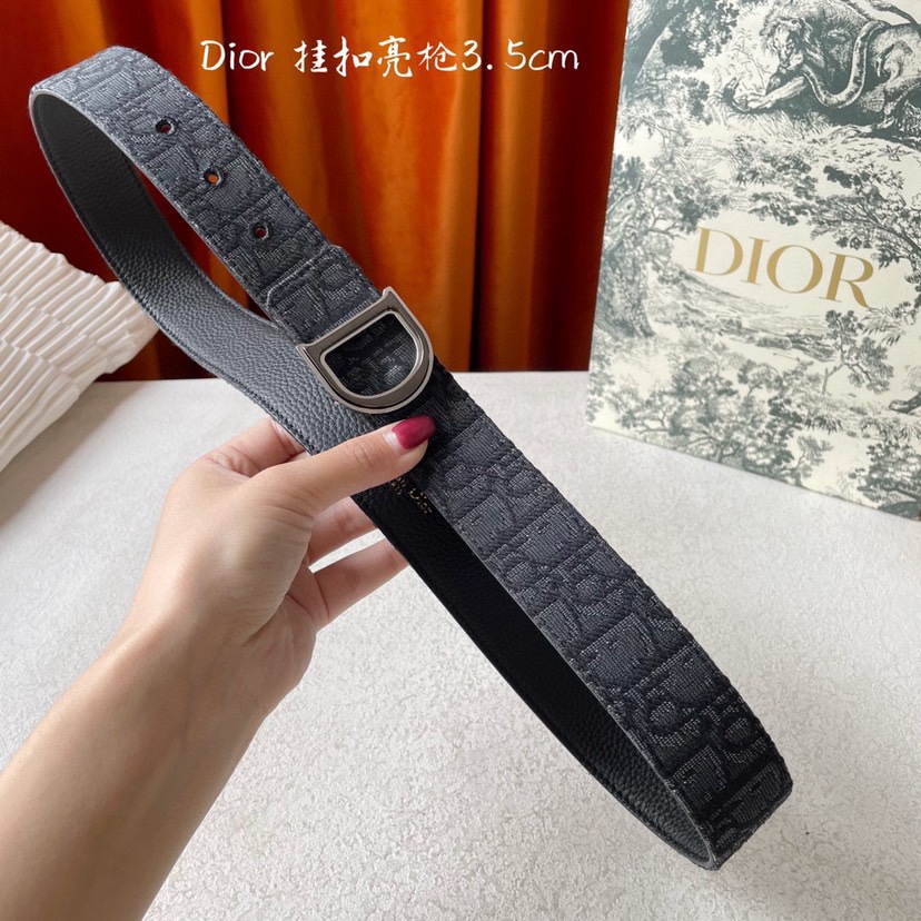 [TOP] Christian Dior Versatile Belt 3.5CM - 2 Colour