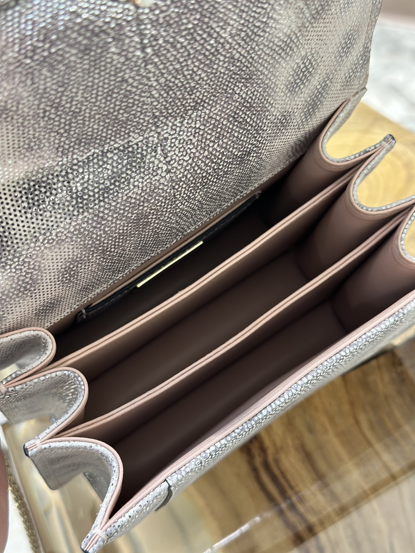 [TOP] BVLGARI Water Snake Skin Snake Head Bag 18 cm