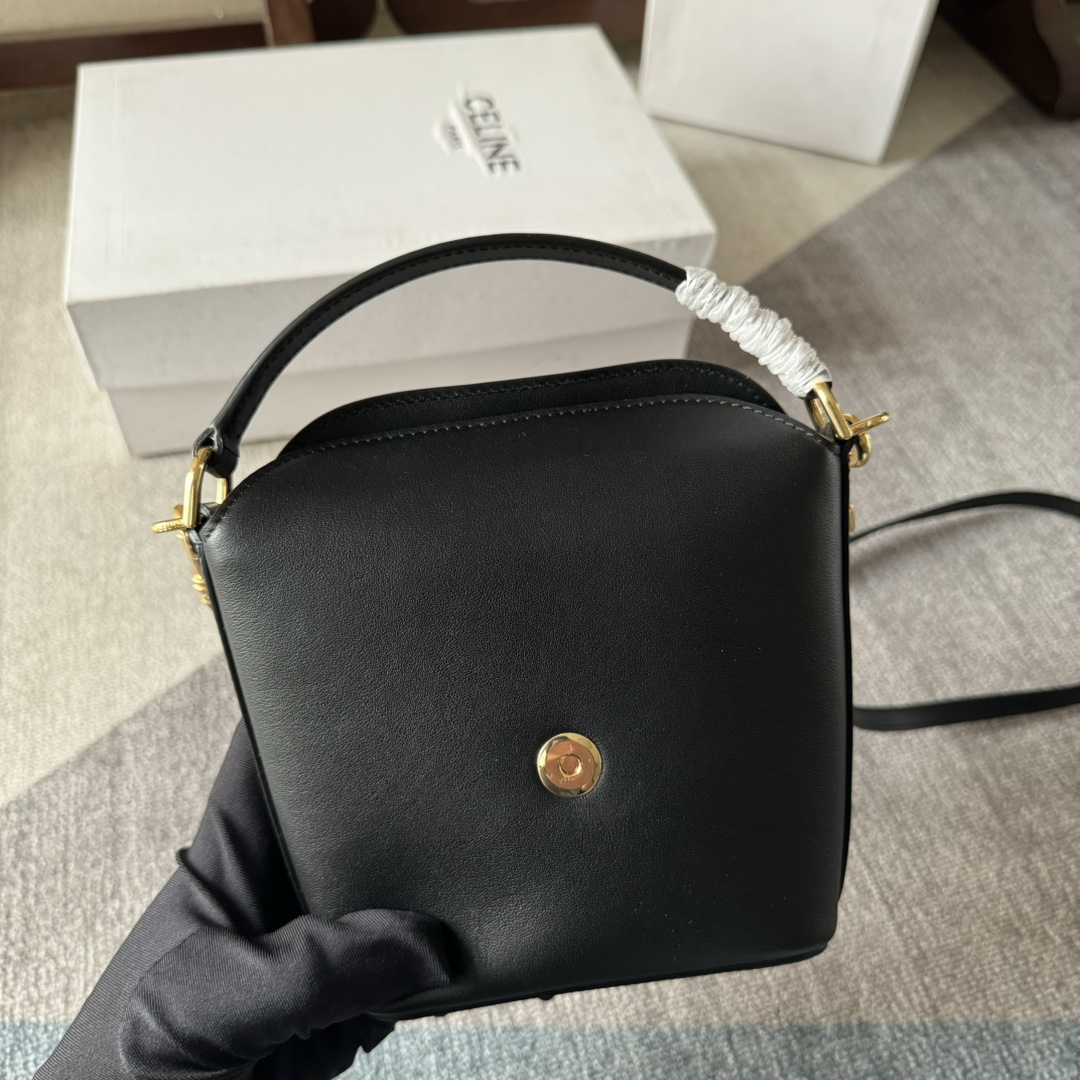 [TOP] CELINE Bucket Bag Mini 13.5×12.5×5cm - Black