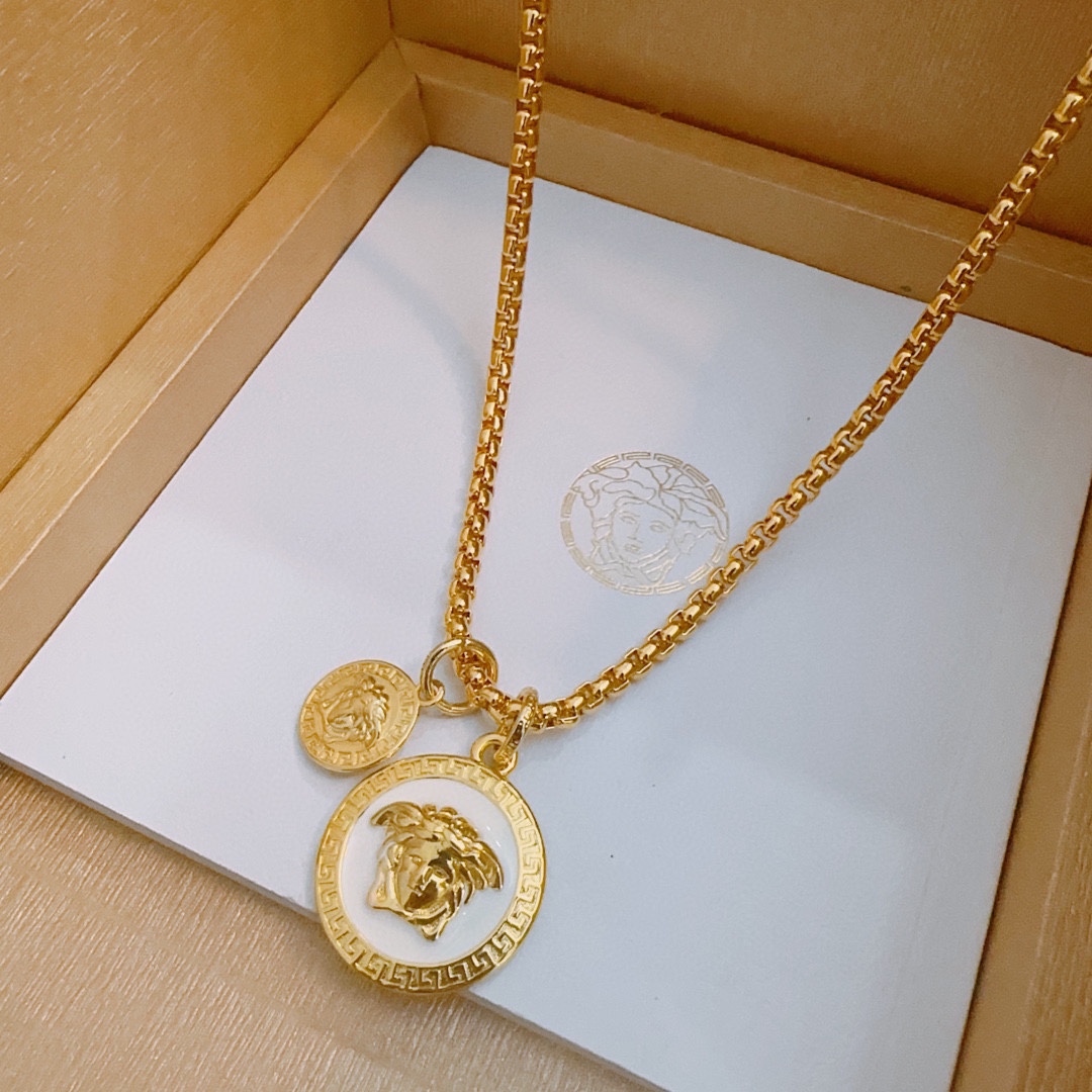 [TOP] Versace Men's/Women's Necklace-Gold