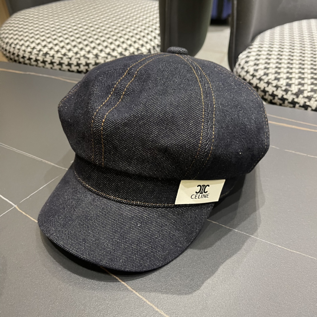 [TOP] CELINE Cowboy Beret - Two Styles