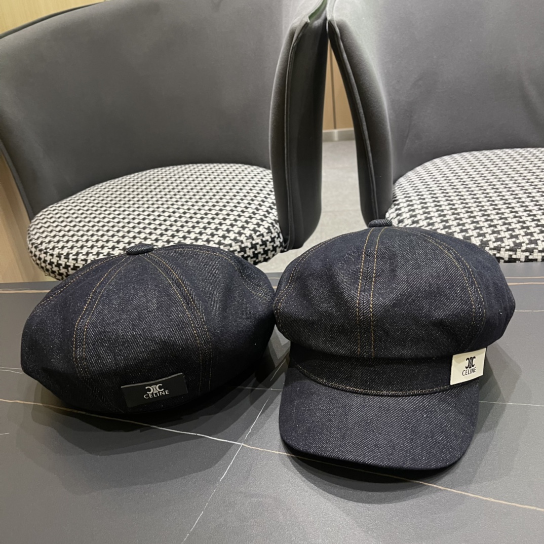 [TOP] CELINE Cowboy Beret - Two Styles