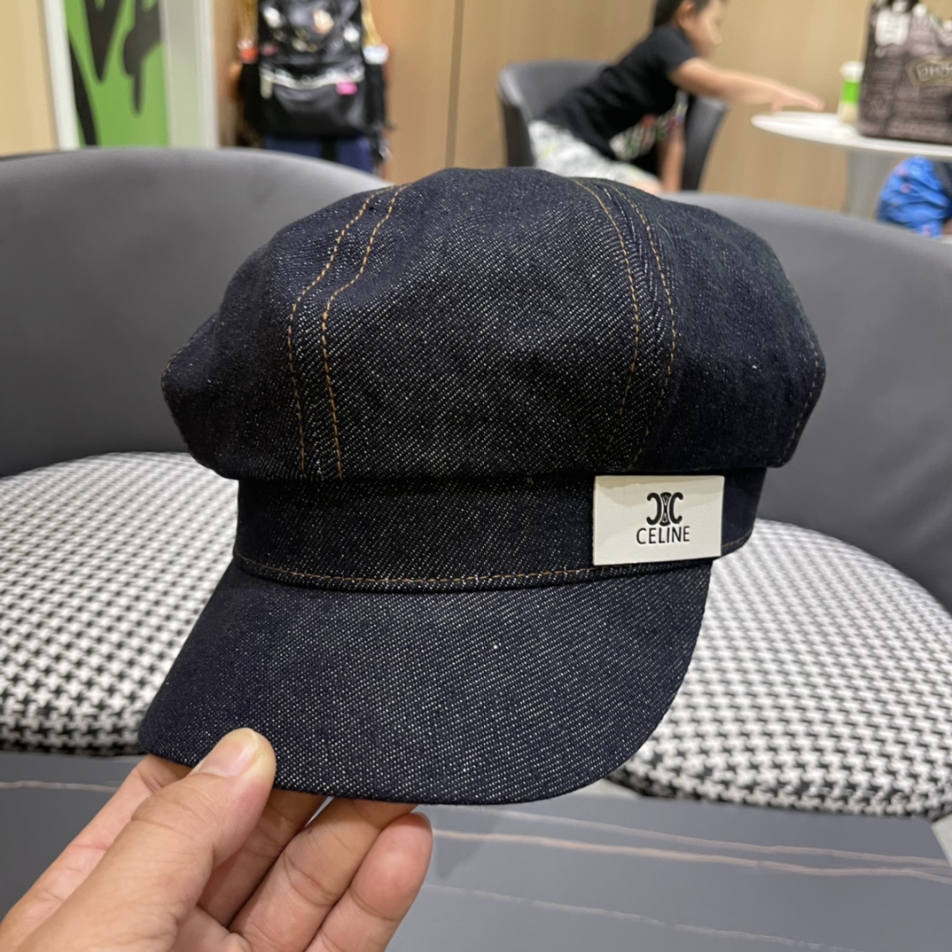 [TOP] CELINE Cowboy Beret - Two Styles