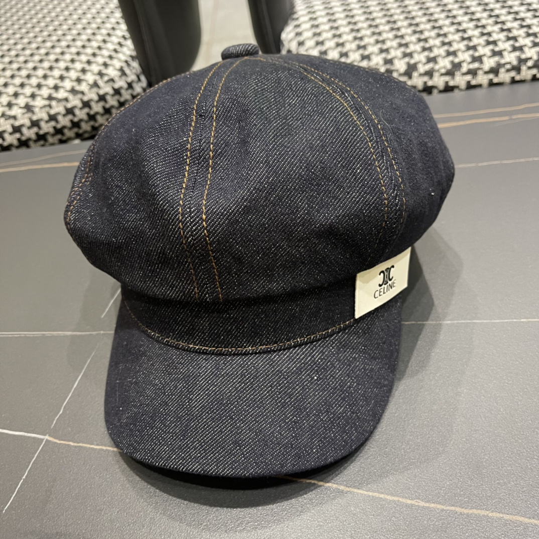 [TOP] CELINE Cowboy Beret - Two Styles