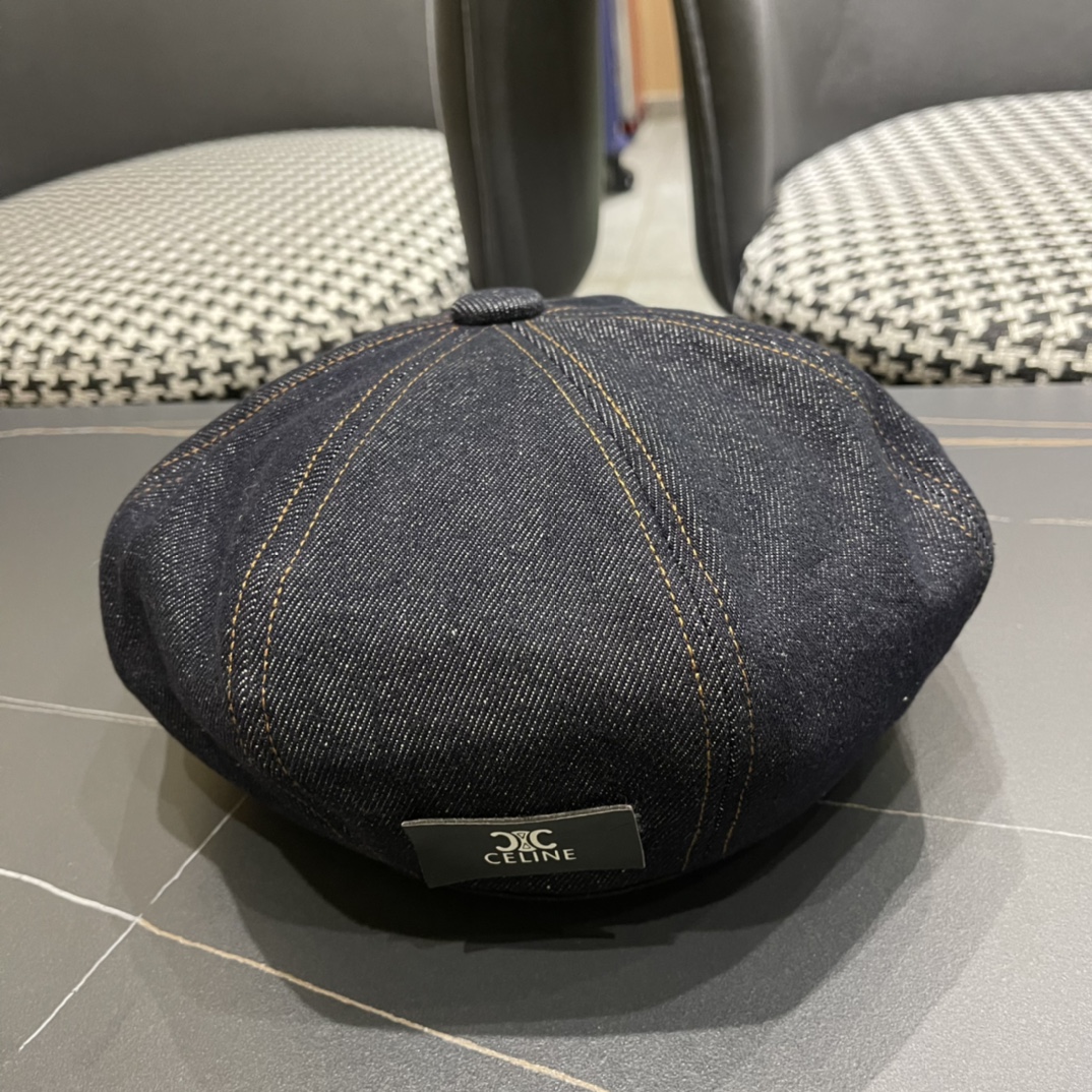 [TOP] CELINE Cowboy Beret - Two Styles