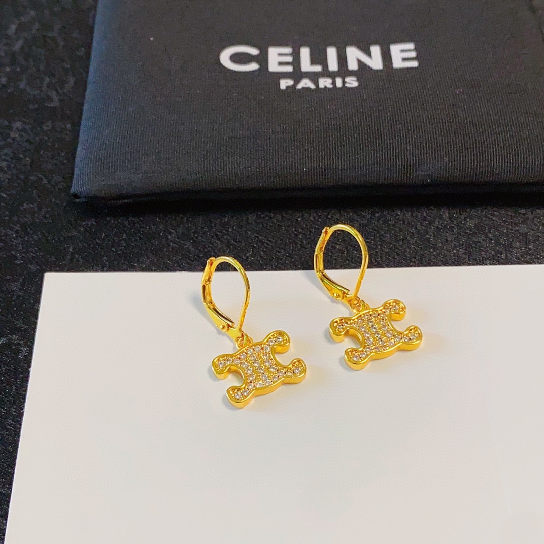 [TOP] CELINE Earrings-Gold