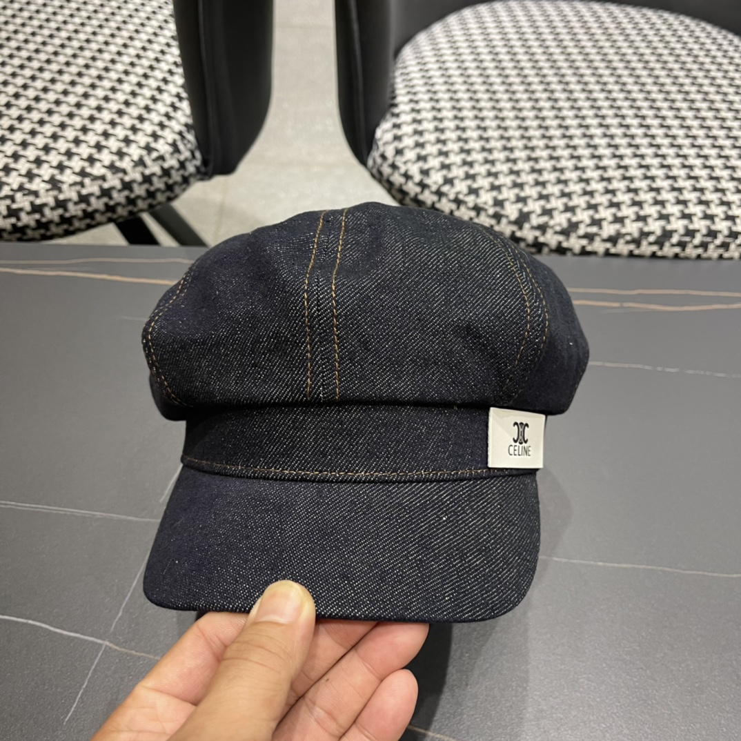 [TOP] CELINE Cowboy Beret - Two Styles