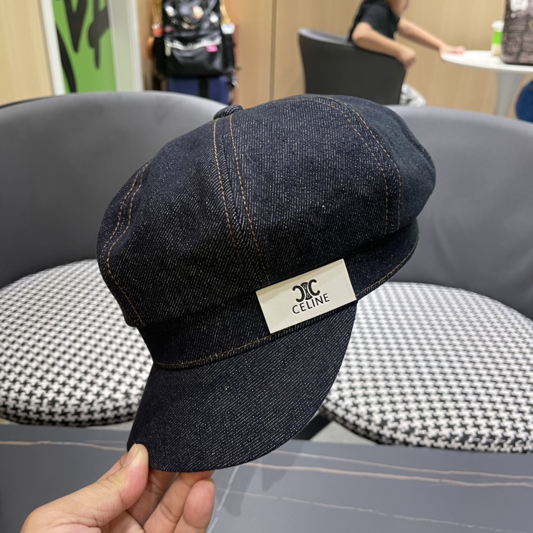 [TOP] CELINE Cowboy Beret - Two Styles