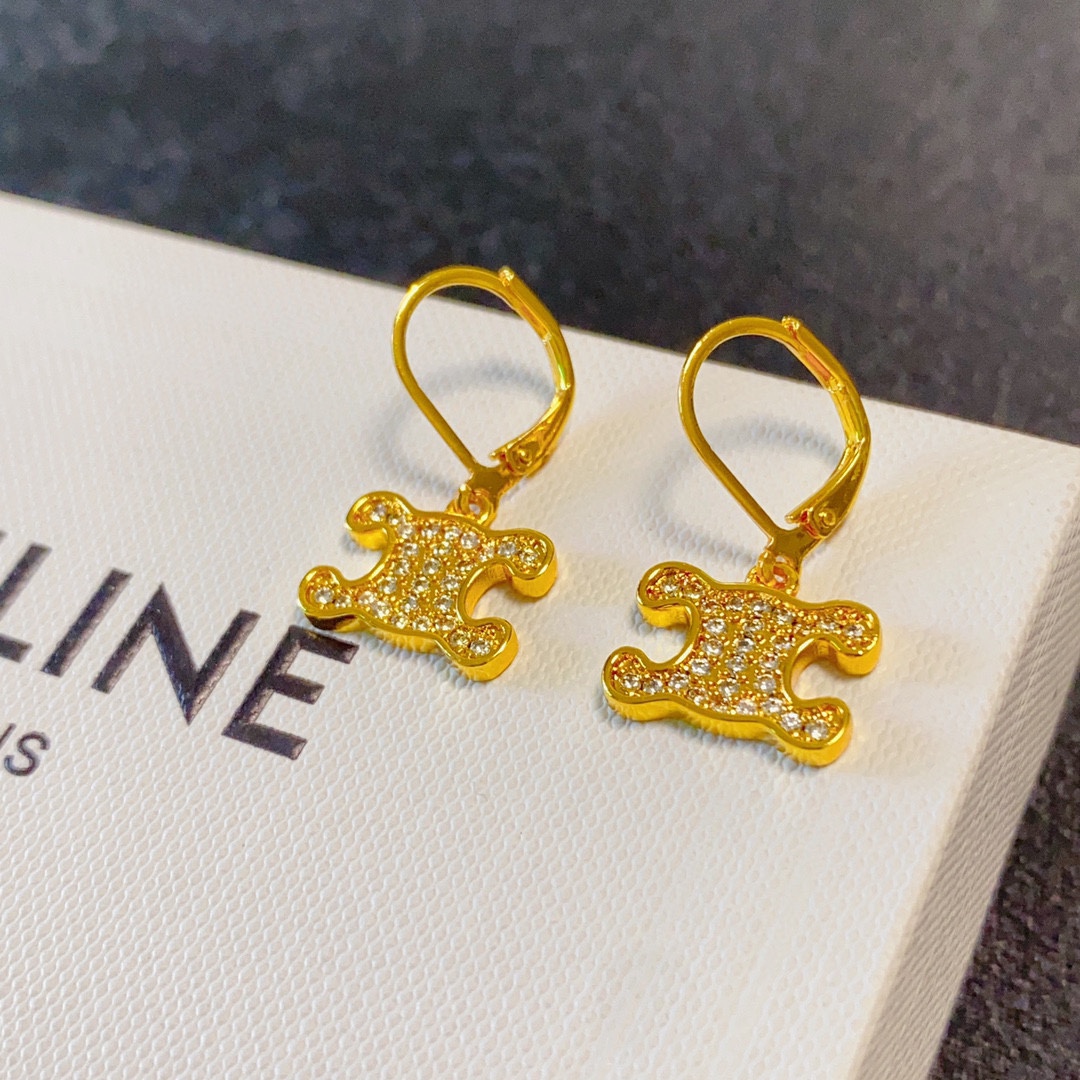 [TOP] CELINE Earrings-Gold