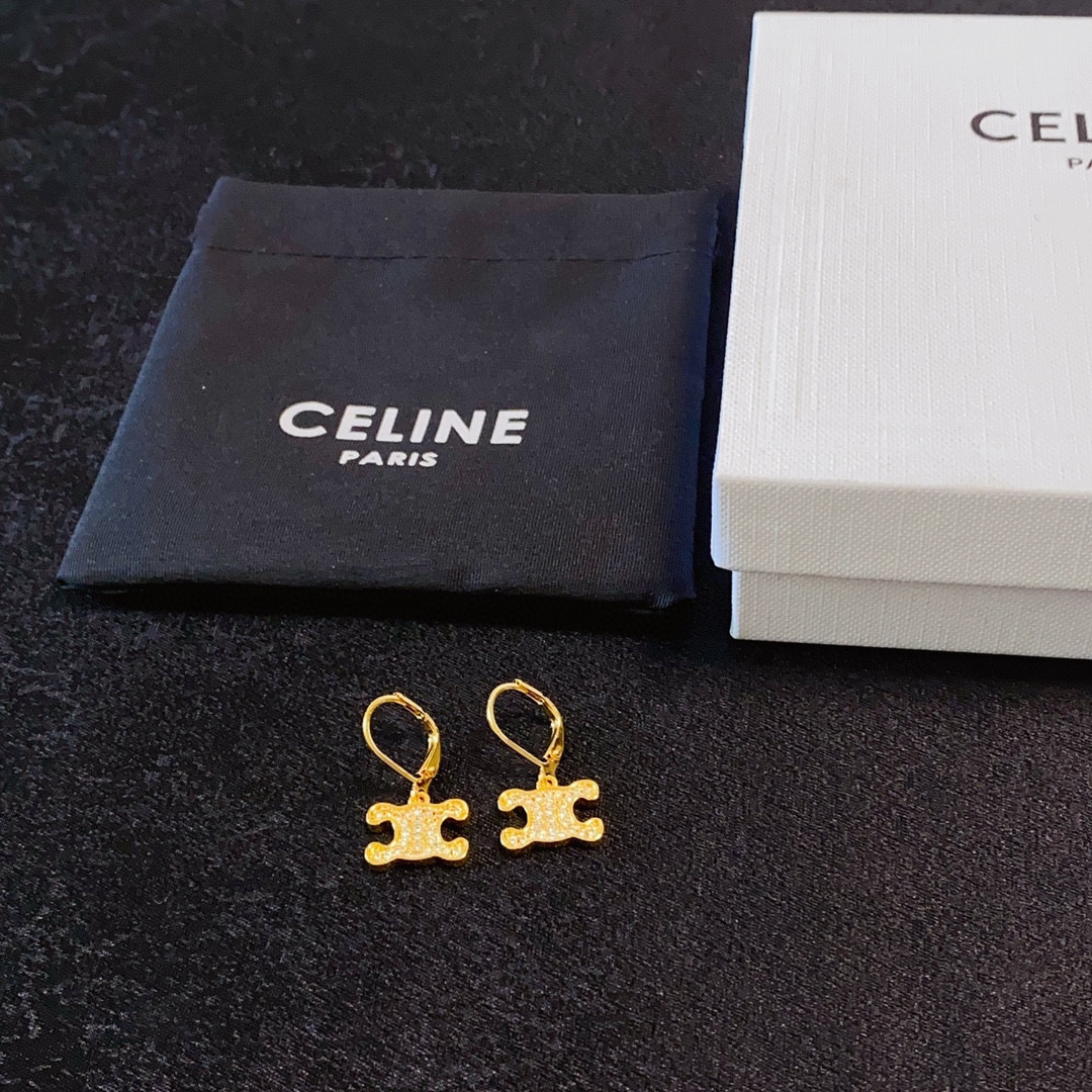 [TOP] CELINE Earrings-Gold