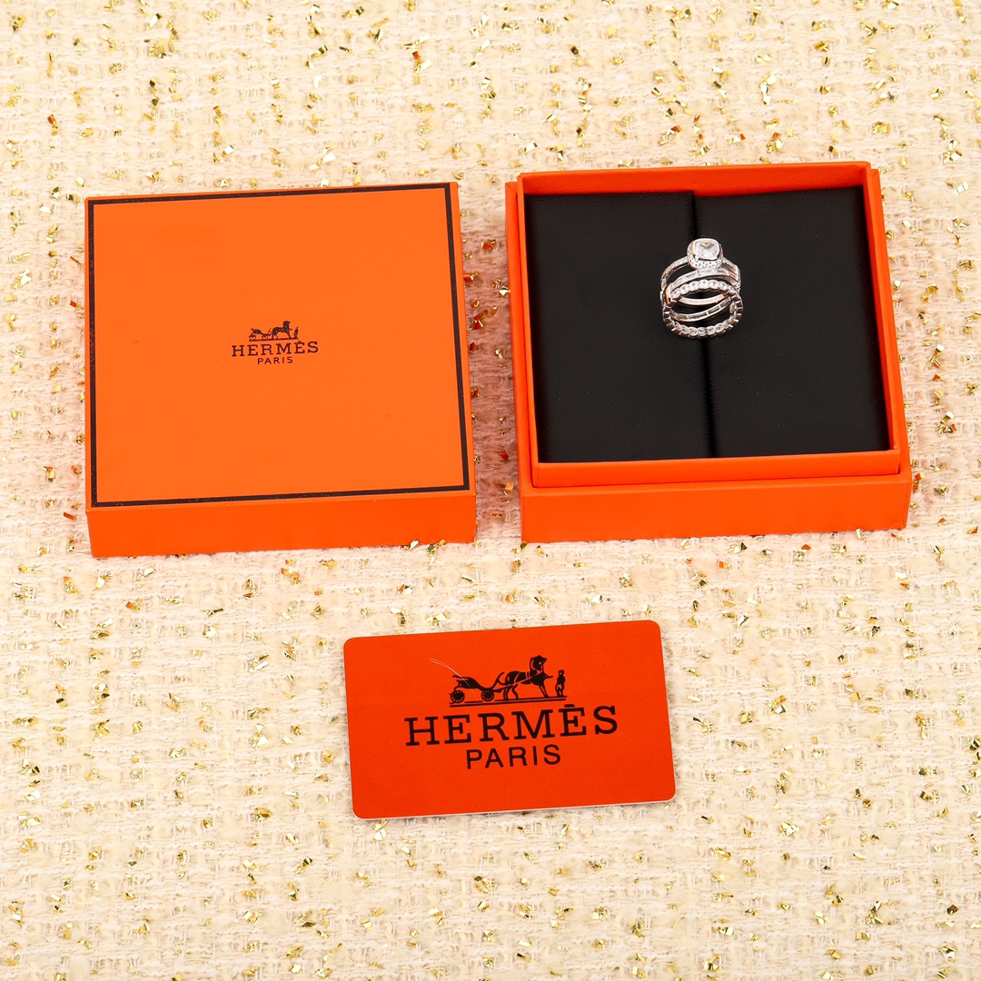 [TOP] HERMES Diamond Rings