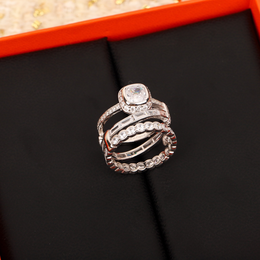 [TOP] HERMES Diamond Rings