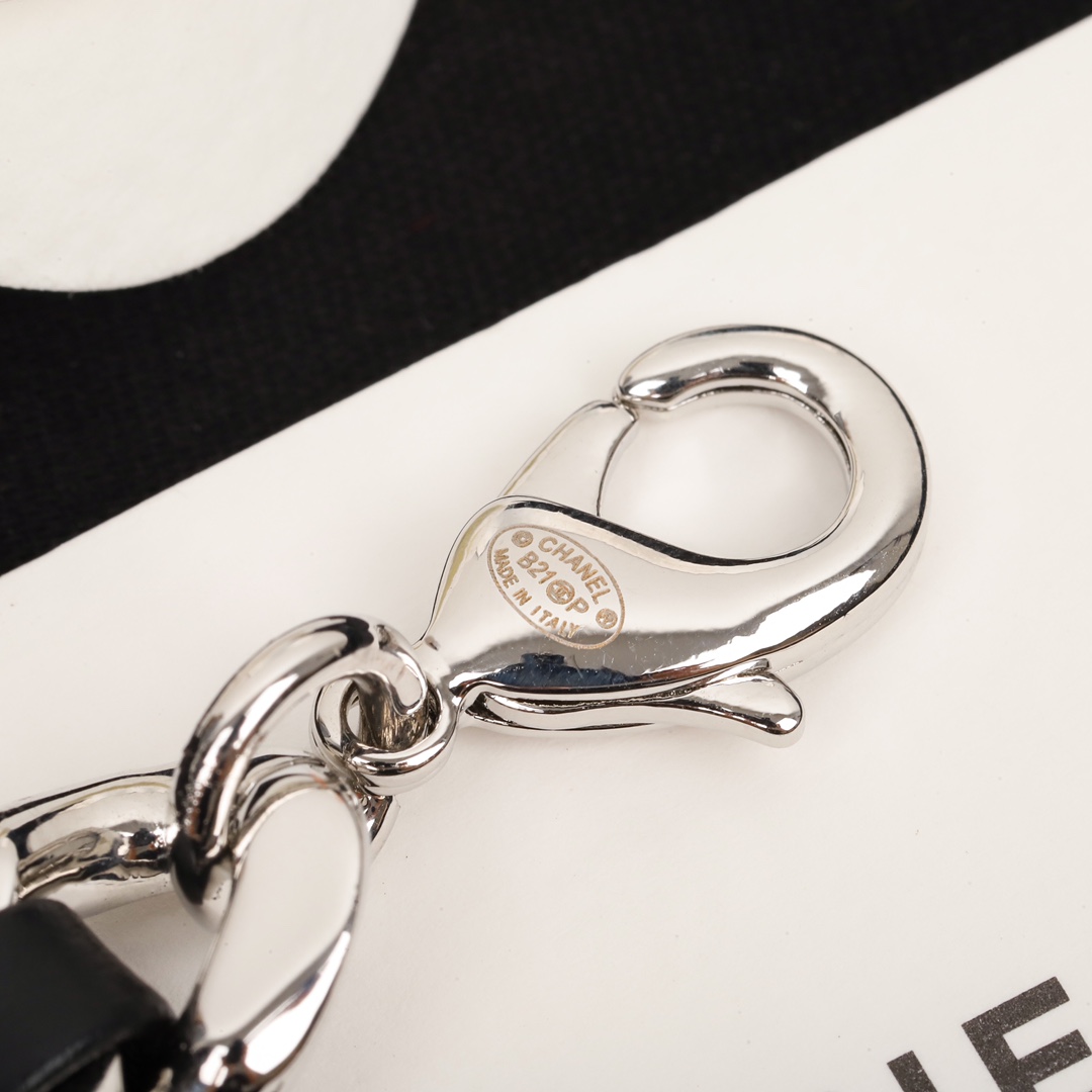 [TOP] CHANEL CC Choker Necklace-Black