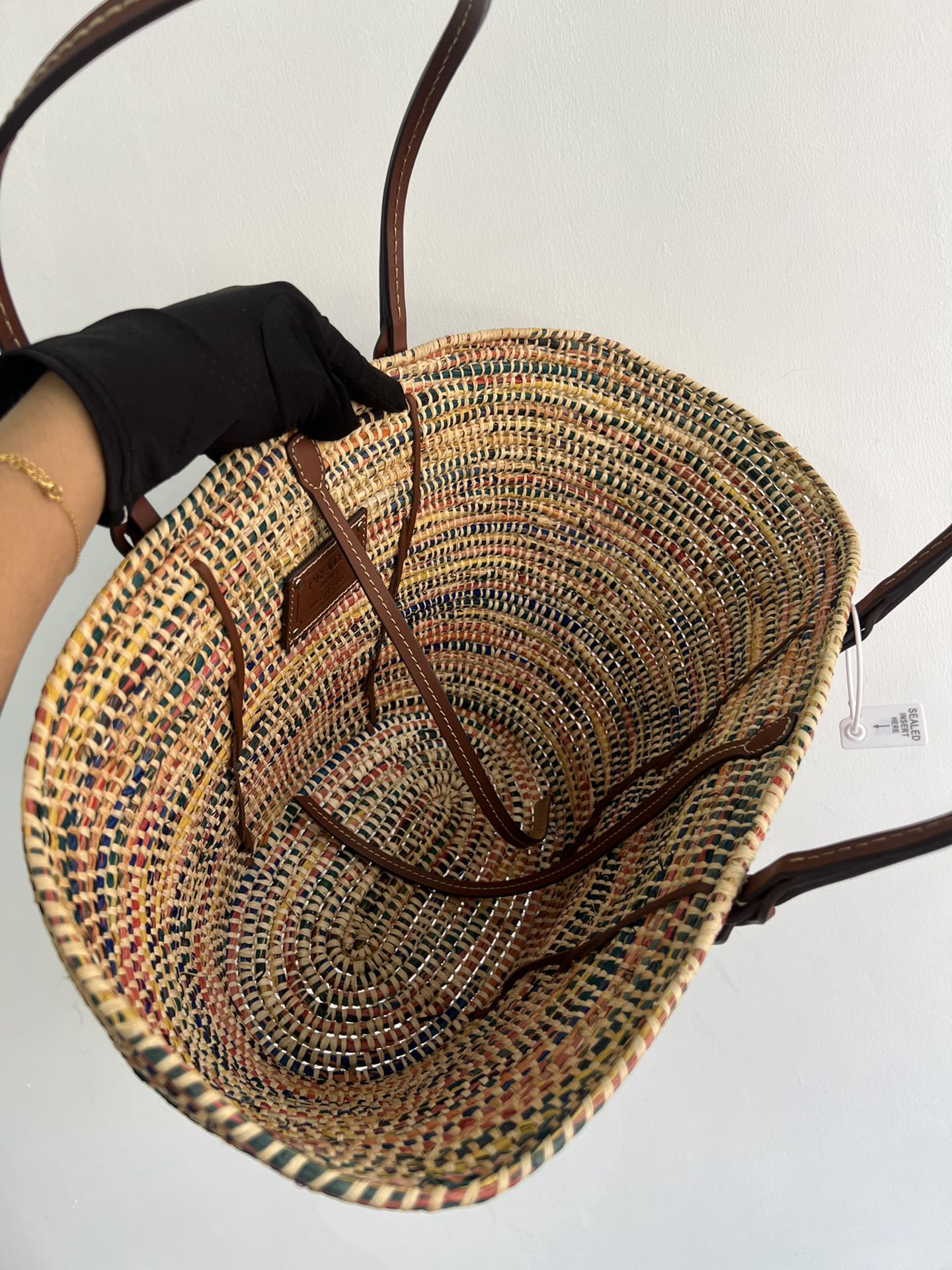 [TOP] PRADA Paglia Vitello Woven Braided Basket Tote Bag 25×25×16 cm - 2 Colors