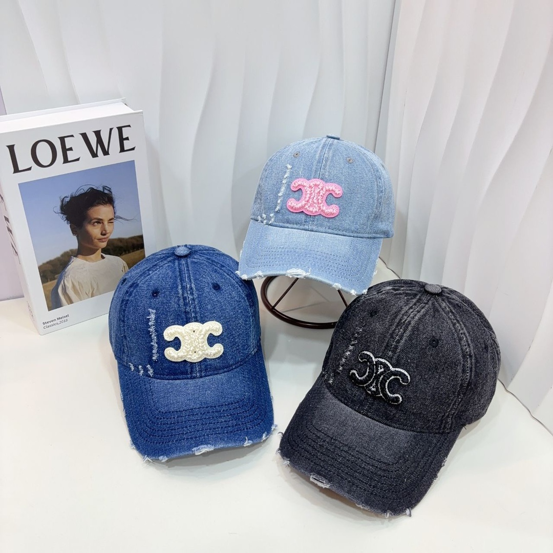 [TOP] CELINE Cowboy Baseball Cap - 3 Colors
