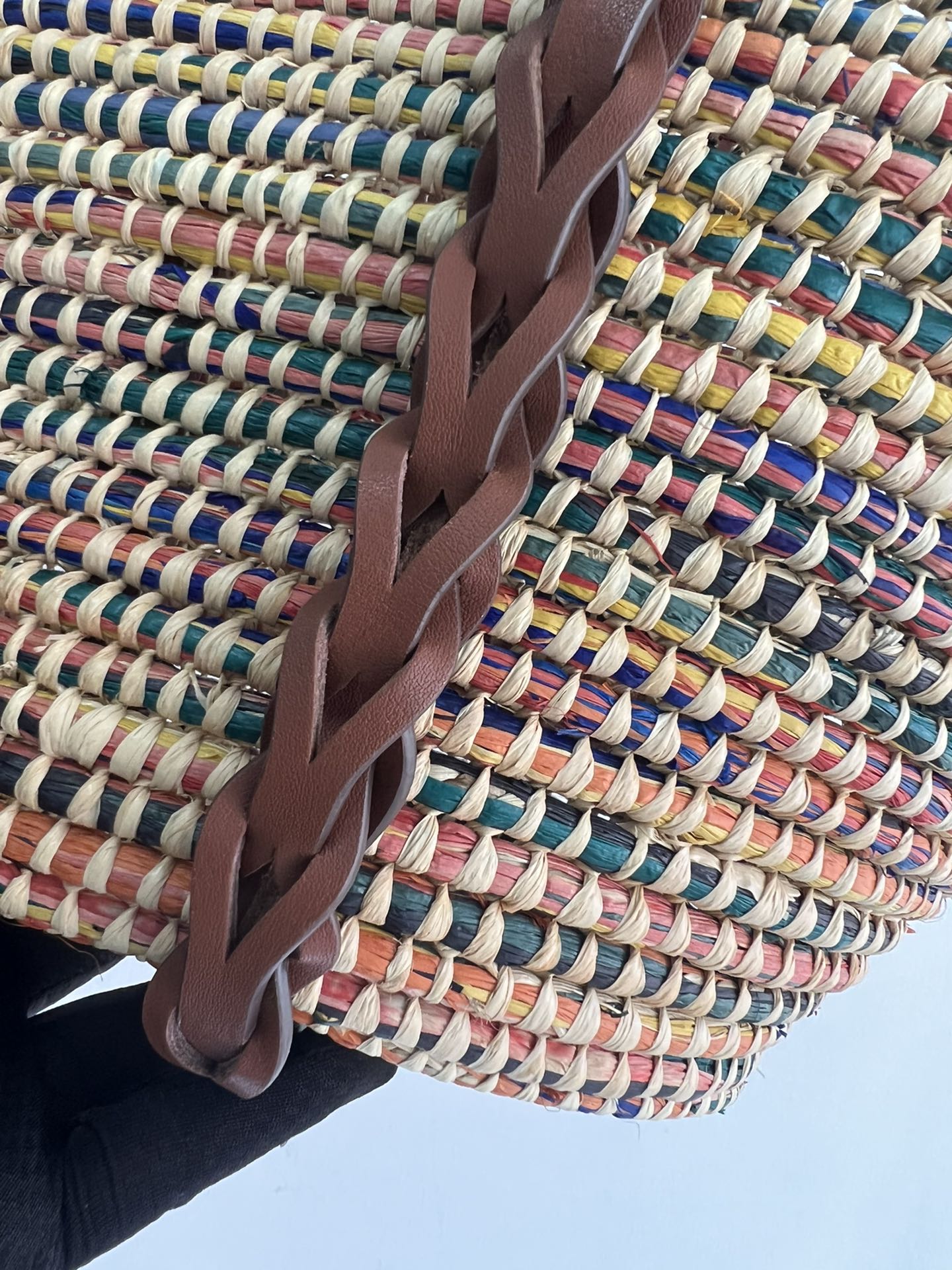 [TOP] PRADA Paglia Vitello Woven Braided Basket Tote Bag 25×25×16 cm - 2 Colors